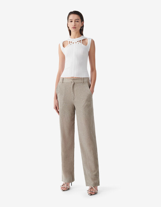 PANTALON À SEQUINS